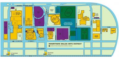 Χάρτης της Dallas arts district