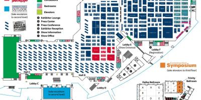 Χάρτης της Dallas convention center