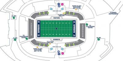 Cowboys stadium στάθμευσης χάρτης