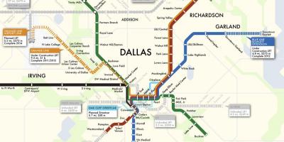 Χάρτης από το Ντάλας του μετρό