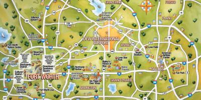 DFW χάρτη της πόλης