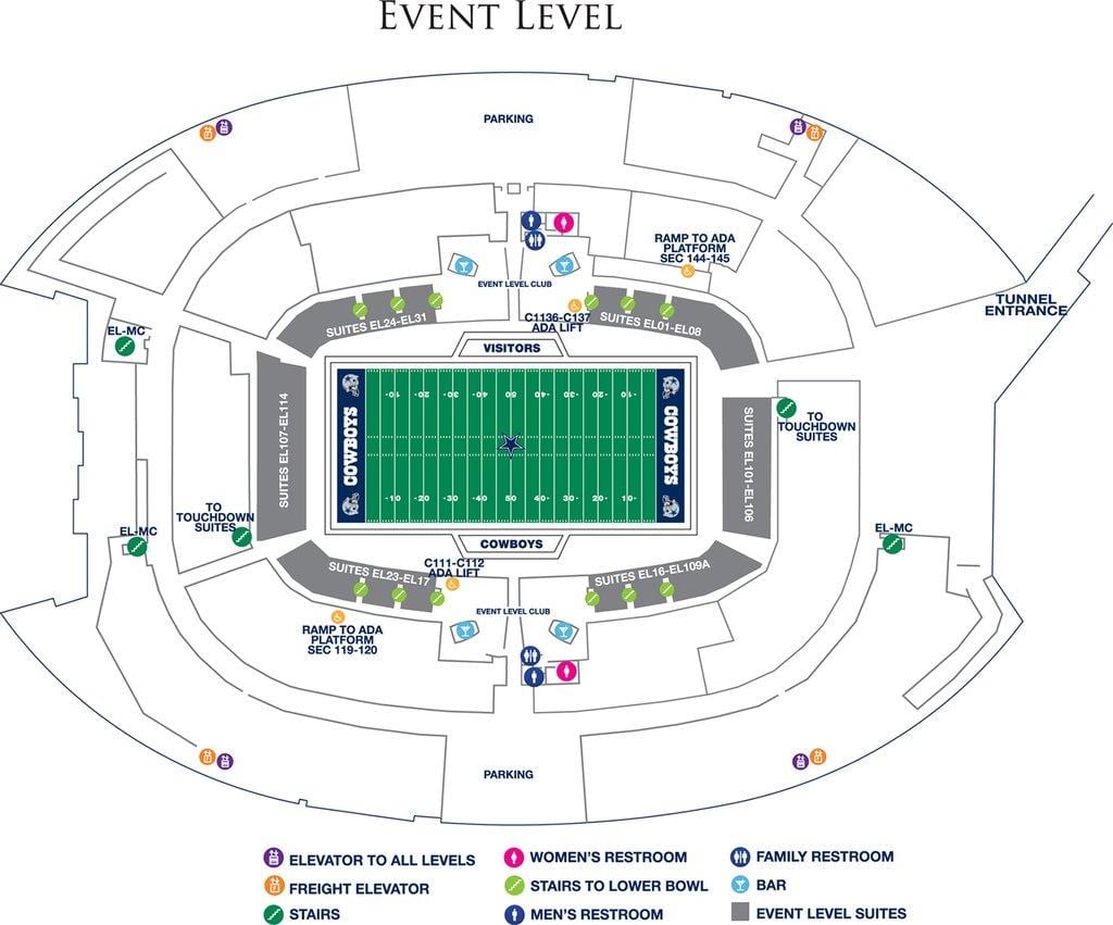 Cowboys stadium στάθμευσης χάρτης