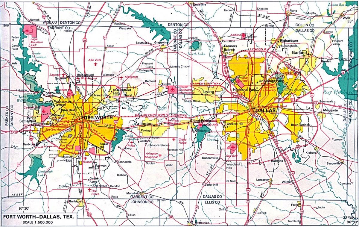 χάρτης της north Dallas