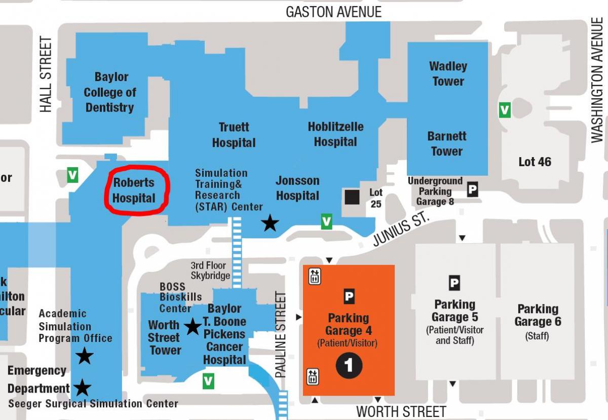 Baylor university campus χάρτης