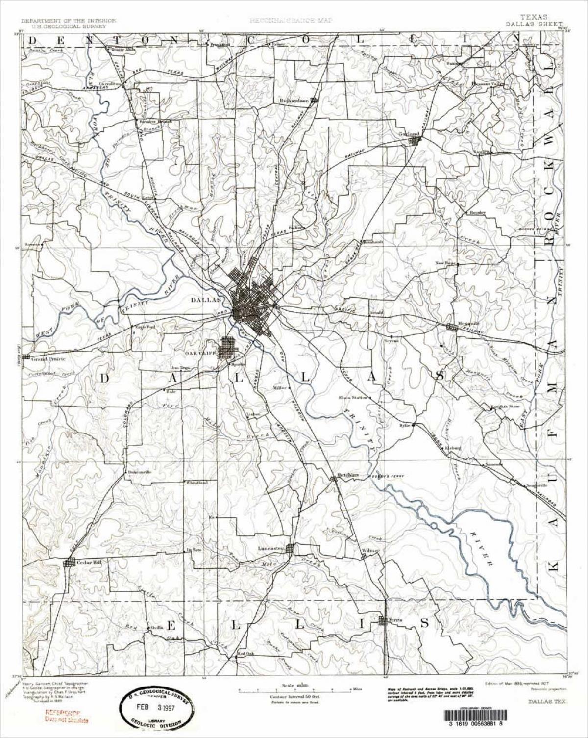 Ντάλας, Texas εμφάνιση χάρτη
