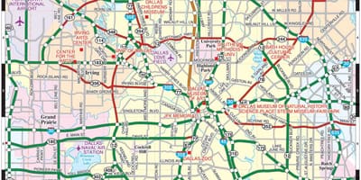 Χάρτης της Dallas tx
