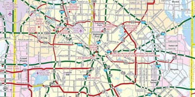 Dallas city χάρτης