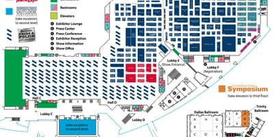 Χάρτης της Dallas convention center