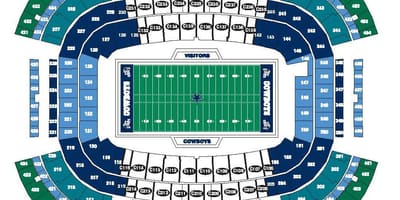 Cowboys stadium χάρτης