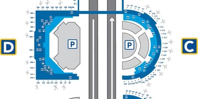 DFW airport terminal d χάρτης