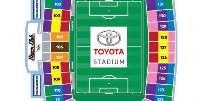 Χάρτης της Toyota Stadium Ντάλας