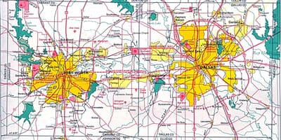 Χάρτης της north Dallas